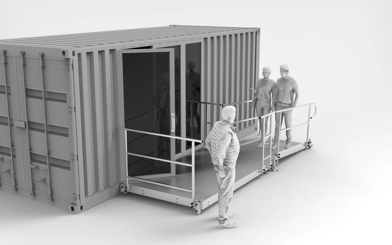 Accès conçu par Go Rampe pour un site commercial