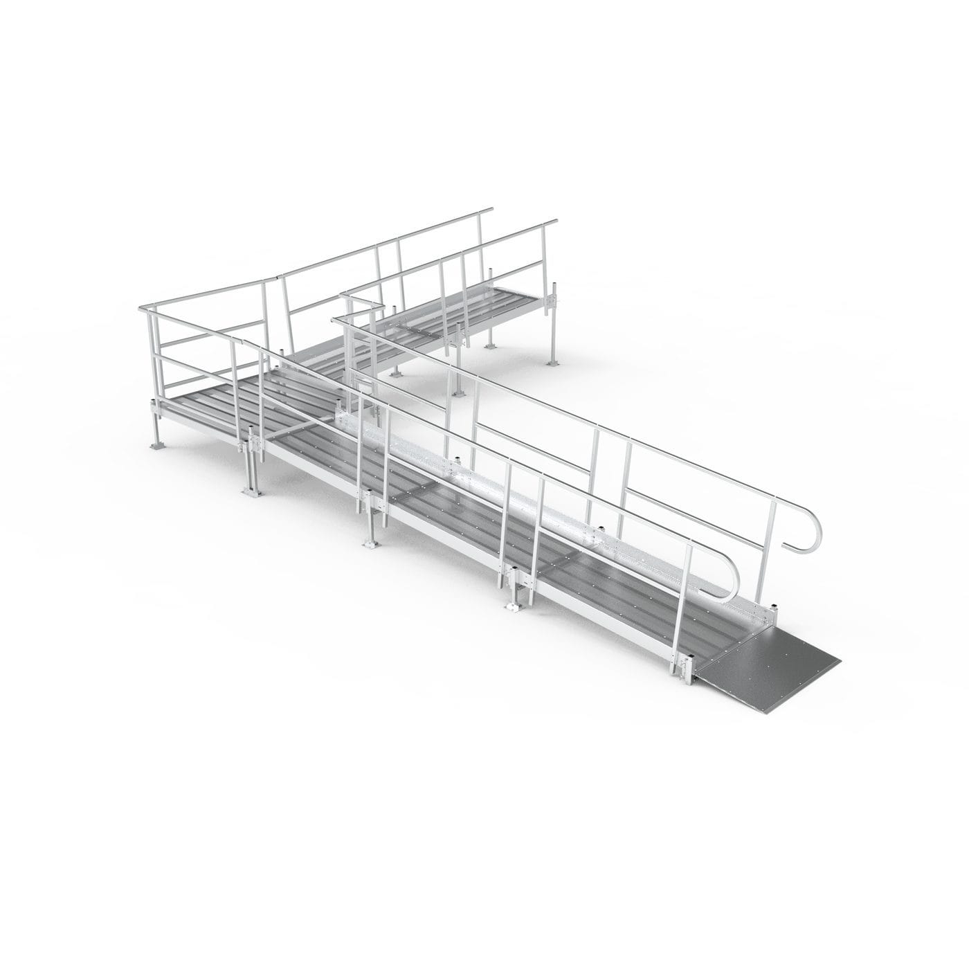 Rampe en L standard — vue de face